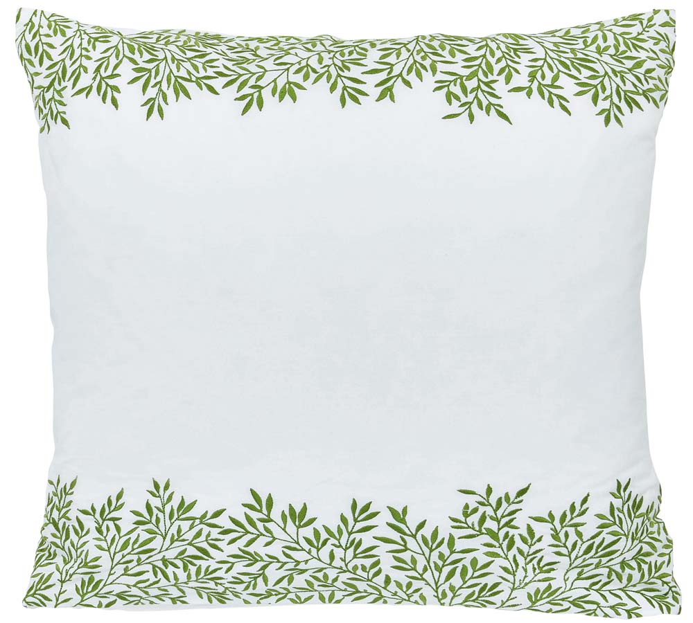 Lemon Tree/Willow Bough Leaf Green Square Pillowcase